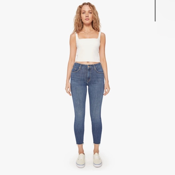 MOTHER Women’s 26 Looker Ankle Fray High-Rise Skinny Jeans - Girl Crush - EUC! - Picture 1 of 15